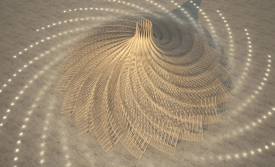 burning man, Arthur Mamou-Mani, architecte