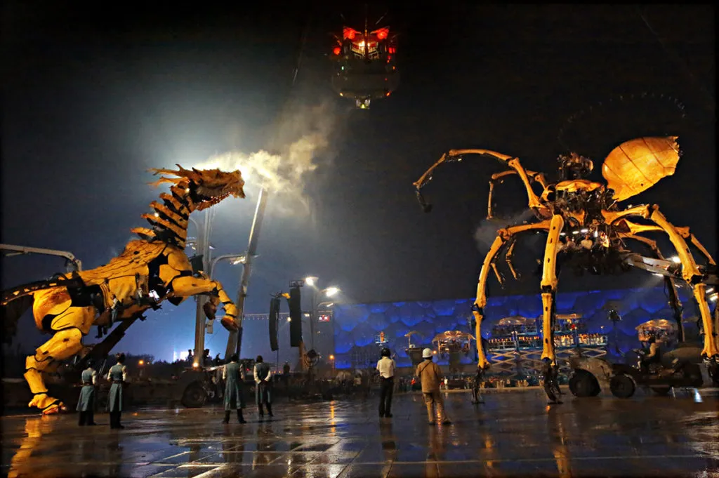 le gardien du temple, la machine, halle des machines, toulouse, delaroziere, kansei