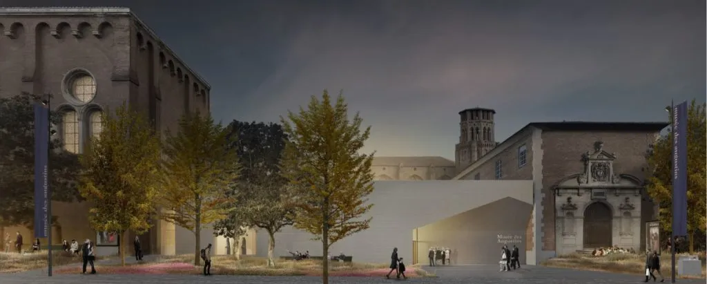 L’esquisse du parvis du musée des Augustins dessinée par l’architecte Francisco Aires Mateus, Kansei TV